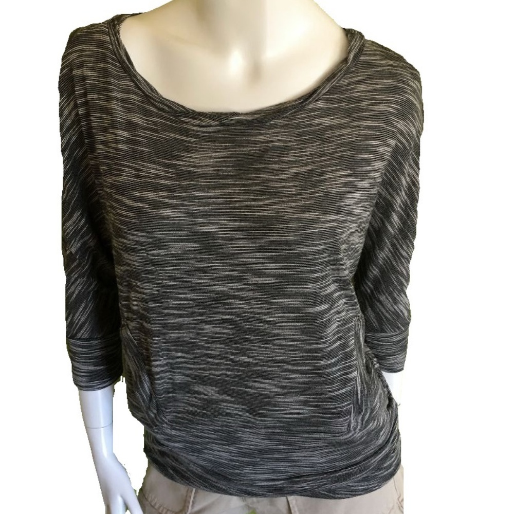 NWT! Velvet Graham Spencer Variegated Gray Sweater